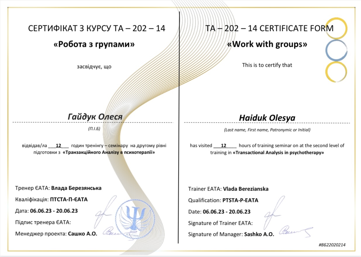 certificate 15